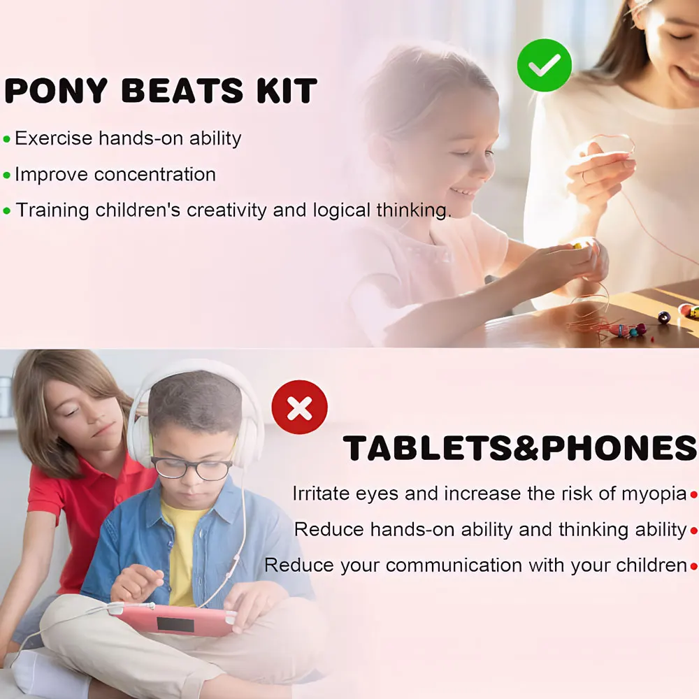 1 صندوق مجموعة صنع الأساور المختلطة ، الخرز لصنع الأساور المهر الخرز بوليمر كلاي الخرز رسالة الخرز لصنع المجوهرات ﻿