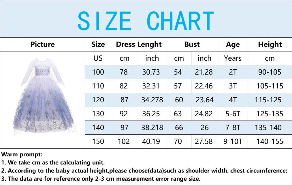 Mädchen Eis-Fantasie-Prinzessin Mesh-Ballkleid Kinder Cosplay-Kleid für Halloween, Karneval, Geburtstag, Themenparty, Rollenspiel – Detail 14