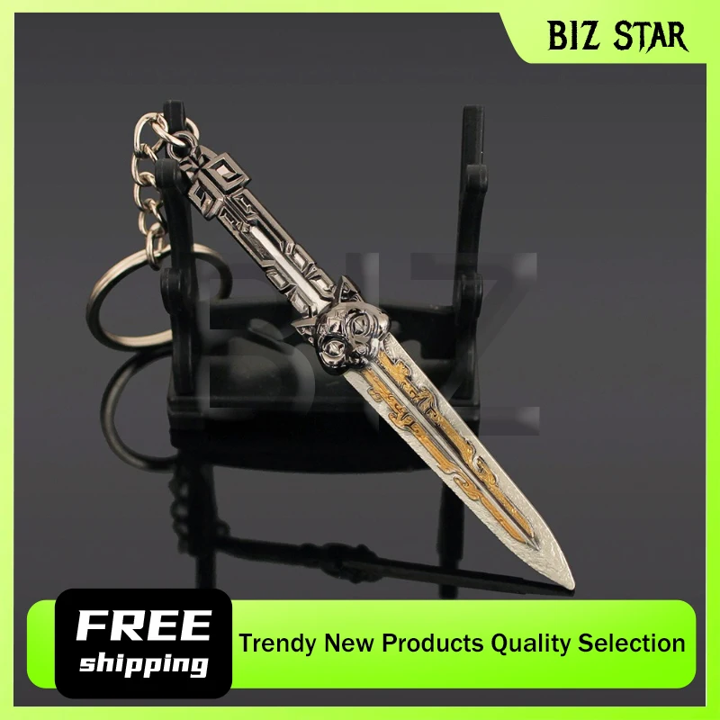 Periféricos de juego Delta Force de 9cm/7,87 pulgadas, cortador de moscas de datos, Mini llavero, modelo de arma, accesorio, cuchillo Katana, artesanía de Metal, regalos, juguetes para niños