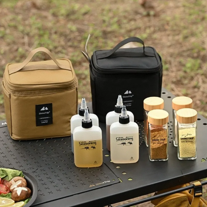 

Герметичная банка для приправ для домашнего барбекю, удобная банка для хранения на открытом воздухе, банка для приправ для пешего туризма, многофункциональные принадлежности для приготовления пищи в лагере