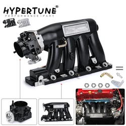 Hypertune - Aluminum Intake Manifold Throttle Body For 06-11 Honda Civic 04-08 Acura TSX K20Z3 Silver/Black HT-IM52+6951