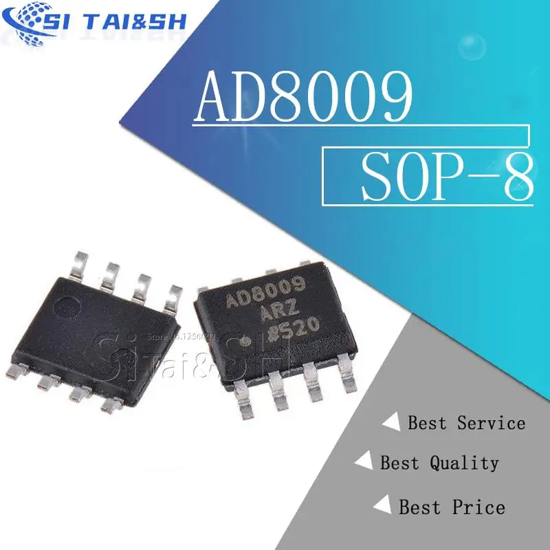 

5 шт. AD8009ARZ AD8009 AD8009AR Водонепроницаемый корпус