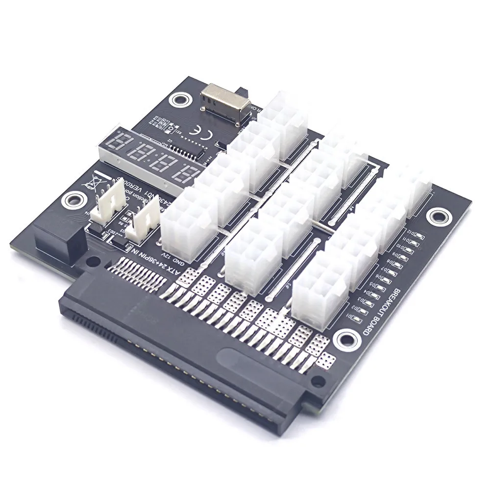 Voor Bitcoin Miner Mijnbouw GPU Server Voeding Board voor Dell PSU Server 750W 1100W 2000W Power converter Board Breakout Board