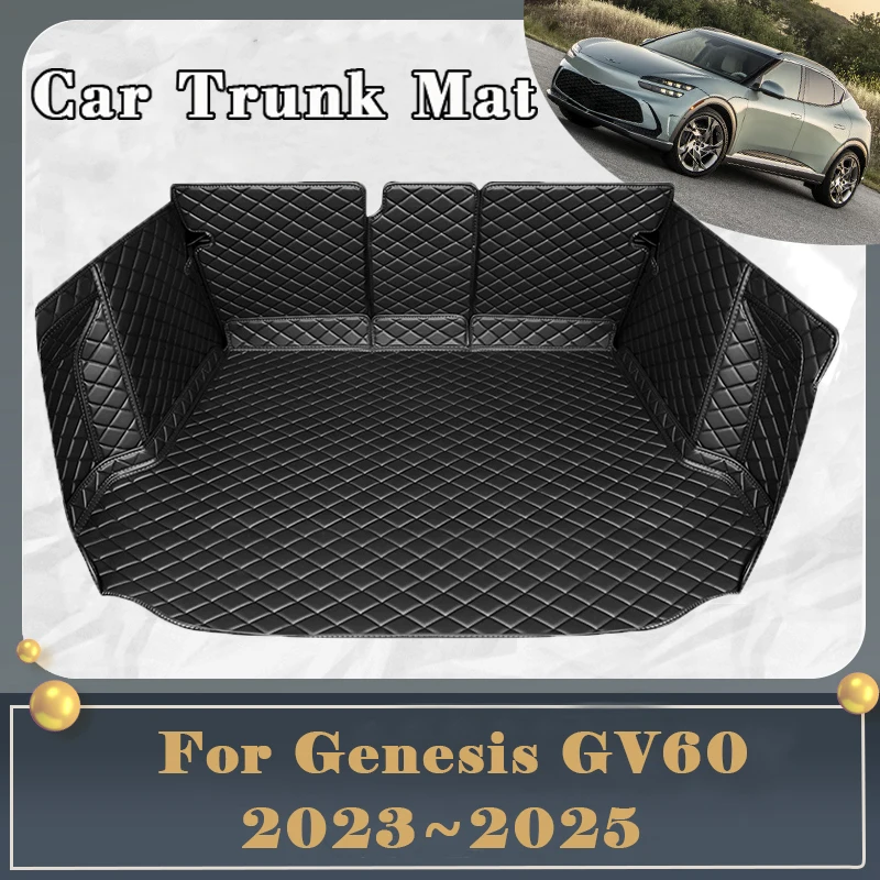 

Car Trunk Mat For Genesis GV60 2023 2024 2025 Dirt-resistant Fully Trunk Mat Luxury Rear Cargo Tray Car Auto Accessories