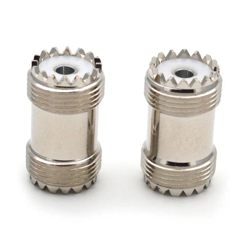  2pcs SL16 UHF SO239 Female To UHF Female Straight Connector UHF Female To UHF Female 2x Double Adapter for UHF PL259