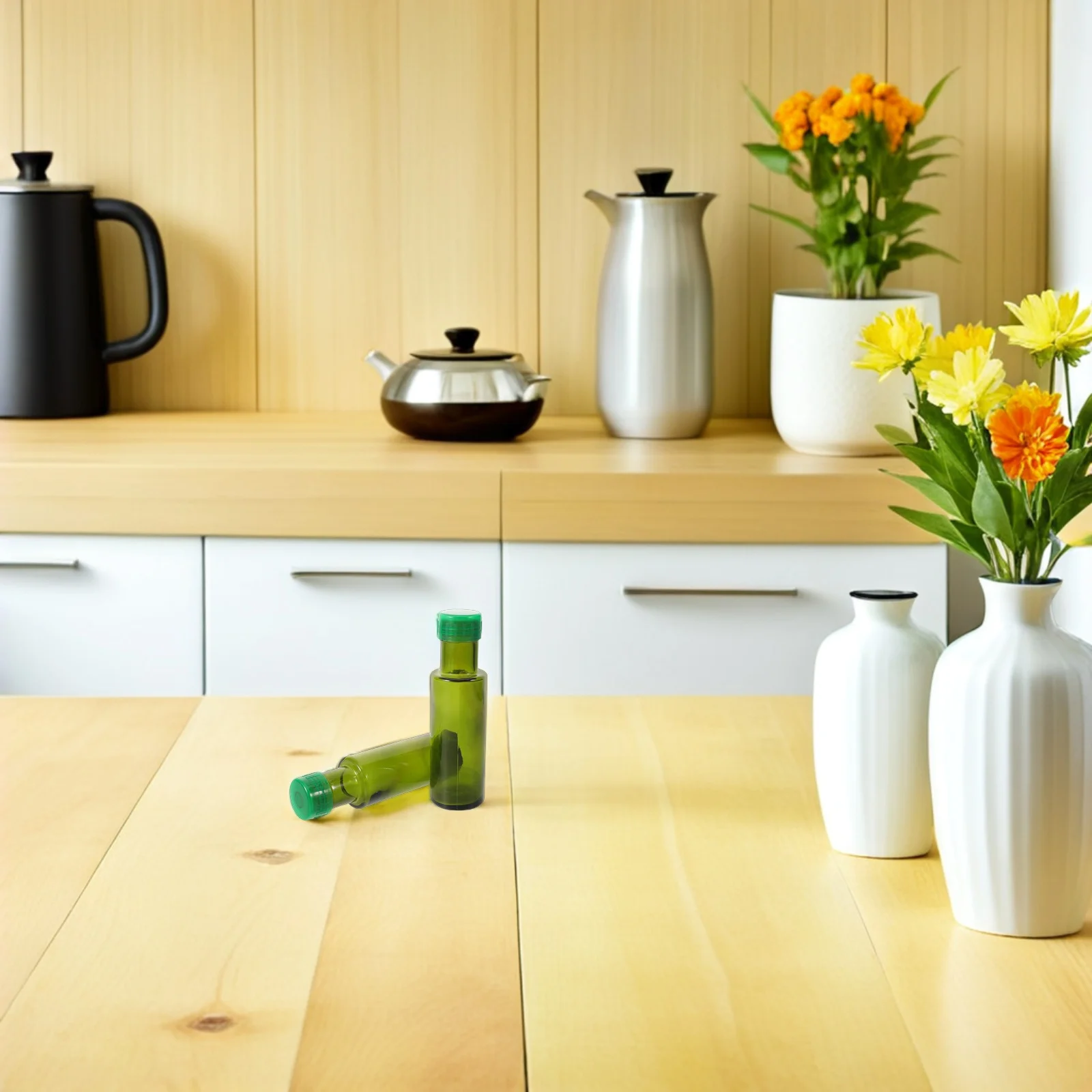 

10Pcs Olive Oil Bottles Glass Dispenser Leakproof Round Design 100Ml Airtight Container Cooking Kitchen Travel Vinegars Dressing