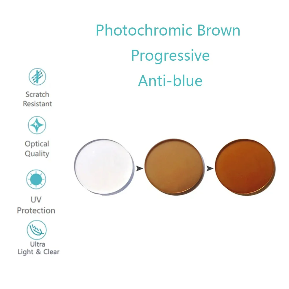CHUBAN Progressive photochrome Blaulichtfilter Objektive 1 Paar 6