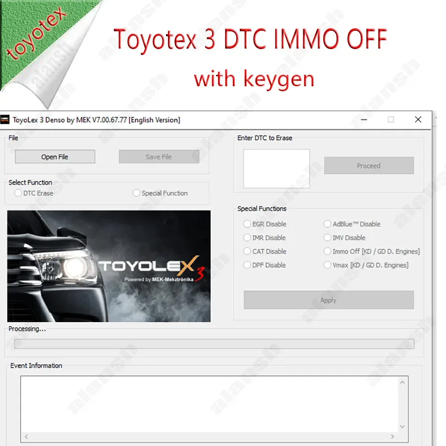 2024 ToyoLex 3 with Unlimited Keygen for Toyota Lexus Denso IMMO