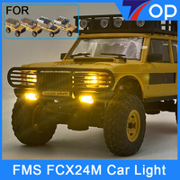 FMS 1/24 FCX24M RANGE ROVER Camel Trophy First-Generation Discovery Defender 110 90 Car Lights LED Fog Lights upgrade parts