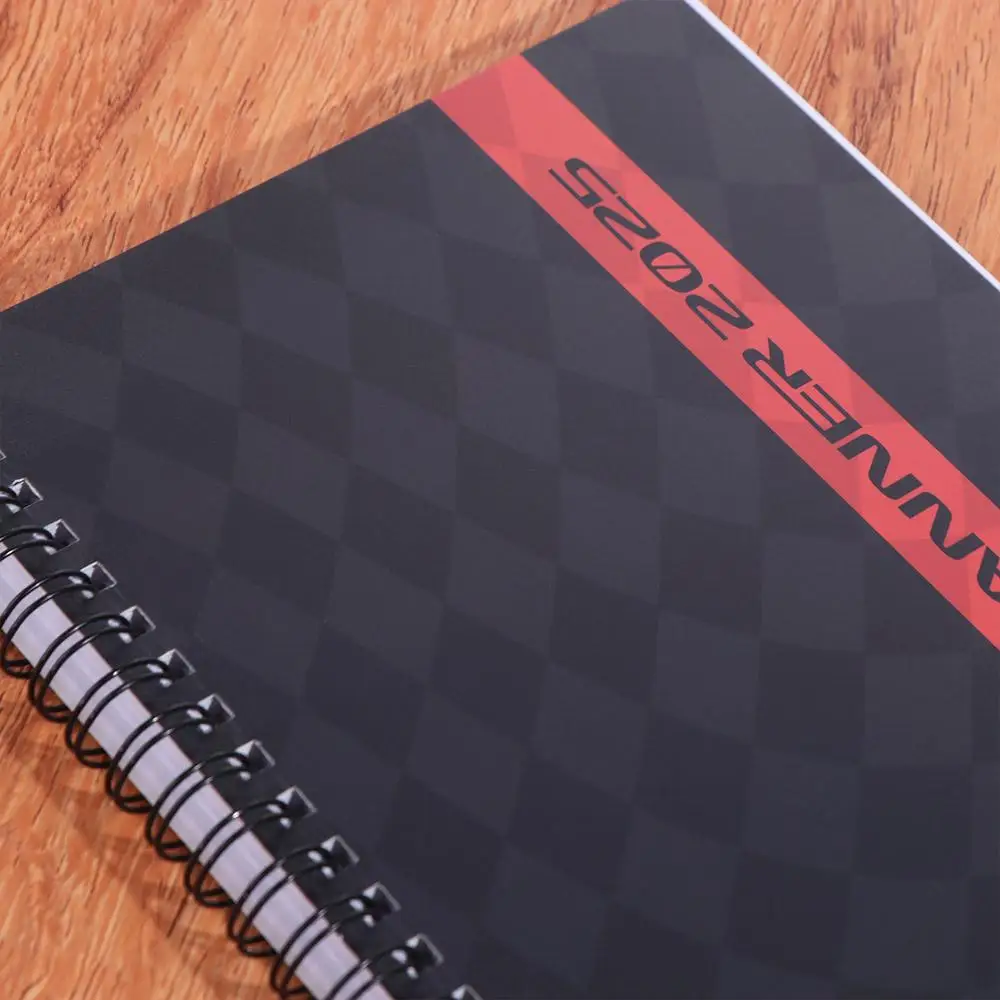 Coil Book F1 2025 Planner and Calendar Knowledge Schedule Racing Planning Book Flexible Portable F1 Racing Hobby Book F1 Fans