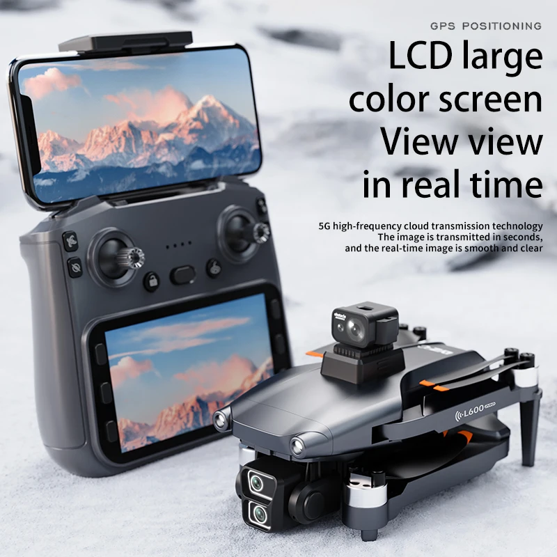 

L600-1 PRO 4K Professional Drone With GPS HD Camera 5G WIFI 360 ° Obstacle Avoidance 4.5 inch Screeen FPV Quadcopter RC Drones