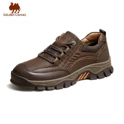 GOLDEN CAMEL Men's Shoes Retro Outdoor Low-top Hiking Shoes for Men Non-slip Wear-resistant Casual Male Sneakers 2023 Autumn New