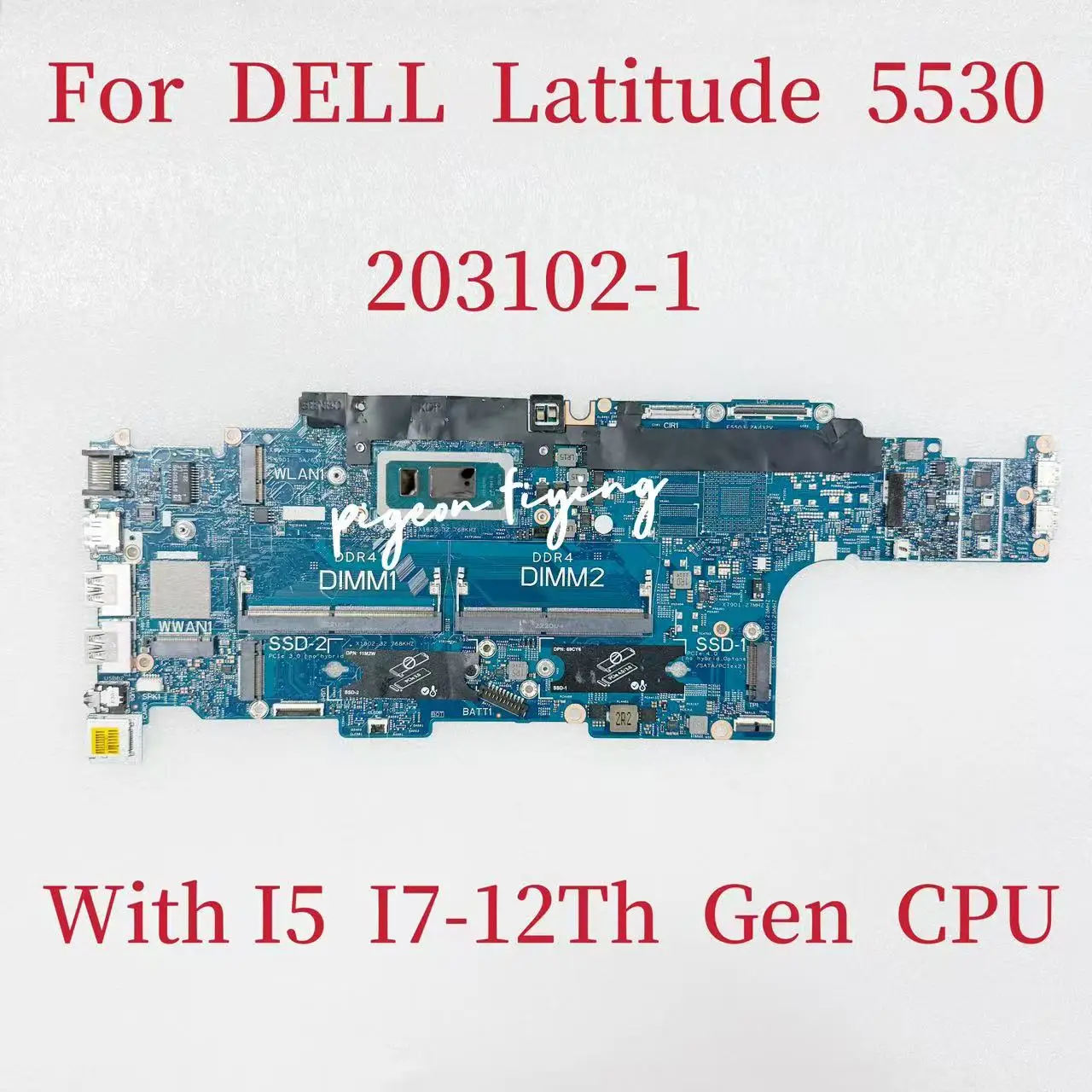 

203102-1 For Dell Latitude 5530 Laptop Motherboard CPU I5-1235U I7-1265U DDR4 CN-0941DD CN-0TH33P 100% Tested OK