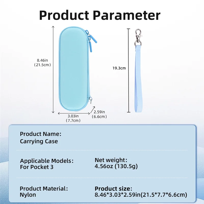AA60-портативный чемодан с карабином, сумка для хранения для DJI Osmo Pocket 3, чехол для переноски, сумка для корпуса камеры