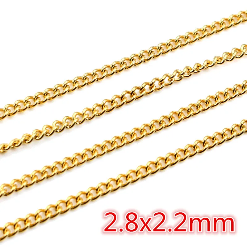 Never Fade Stainless Steel Gold Plated Necklace Chains