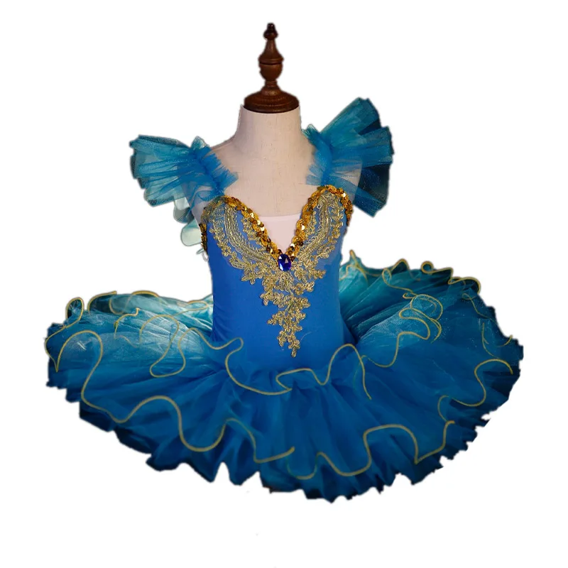 Vestido de tutú de Ballet profesional para niña, disfraz de baile para actuación infantil, vestido de baile de Ballet