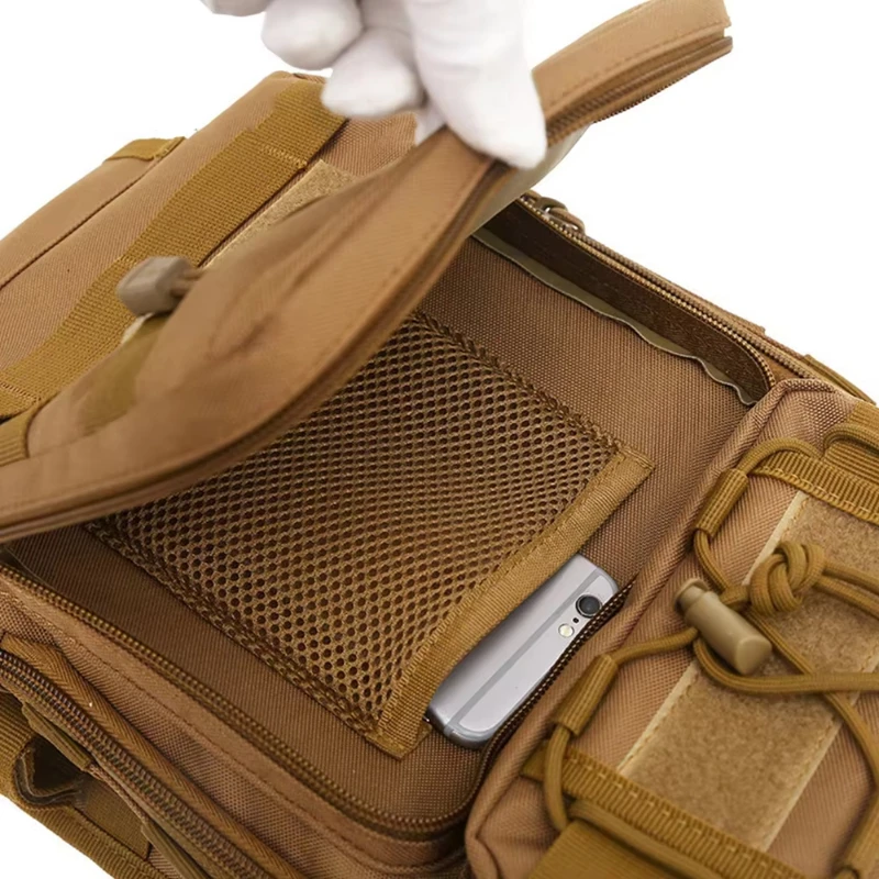 Torba na ramię męska, wielofunkcyjna torba na sprzęt wędkarski, torba crossbody, lekka torba do noszenia na kempingu, wędrówkach i polowaniach.