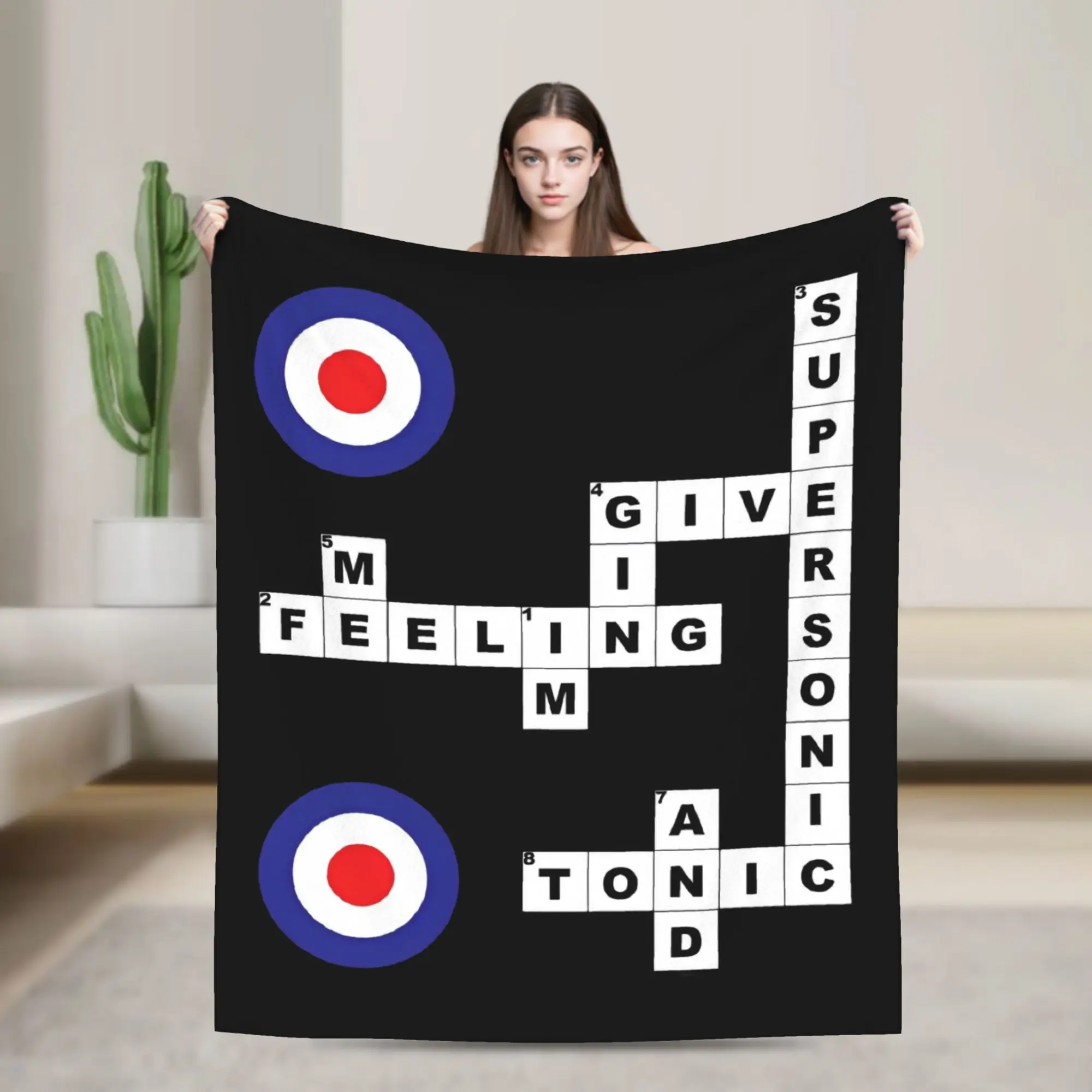 Rock Band British Music Albums  Blankets Fleece O-Oasis Super Soft Throw Blanket for Bed Bedroom Quilt