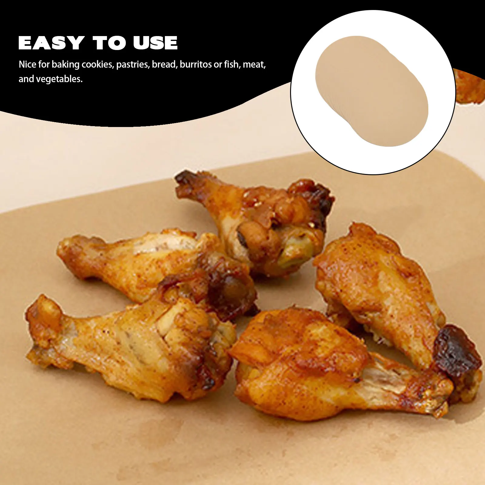 

Household Parchment Paper Multi-Function Thickened Non-Stick Baking Paper For Cookies Bread Fish Vegetables Greaseproof