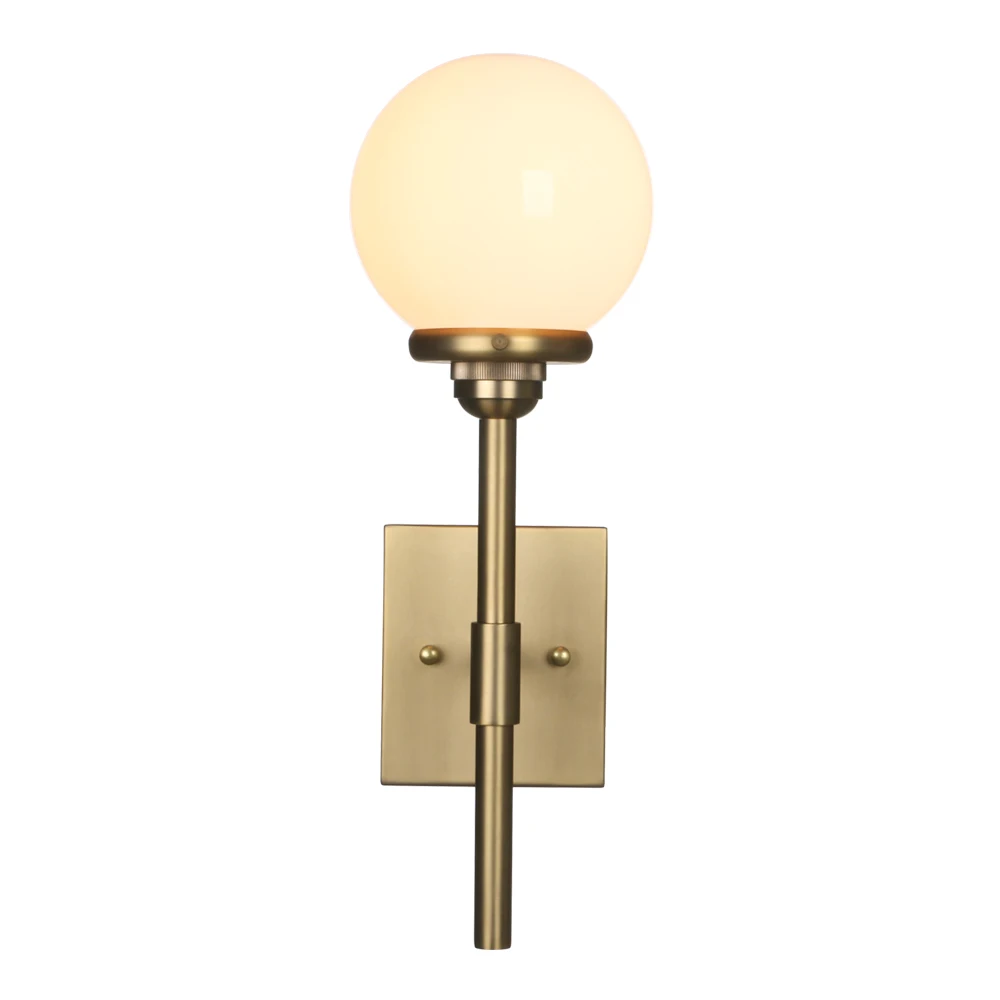 Phansthy Industrial Wall Sconce Gold Wall Sconces 1-Light Vintage Column Stand Style Wall Light with 5.9