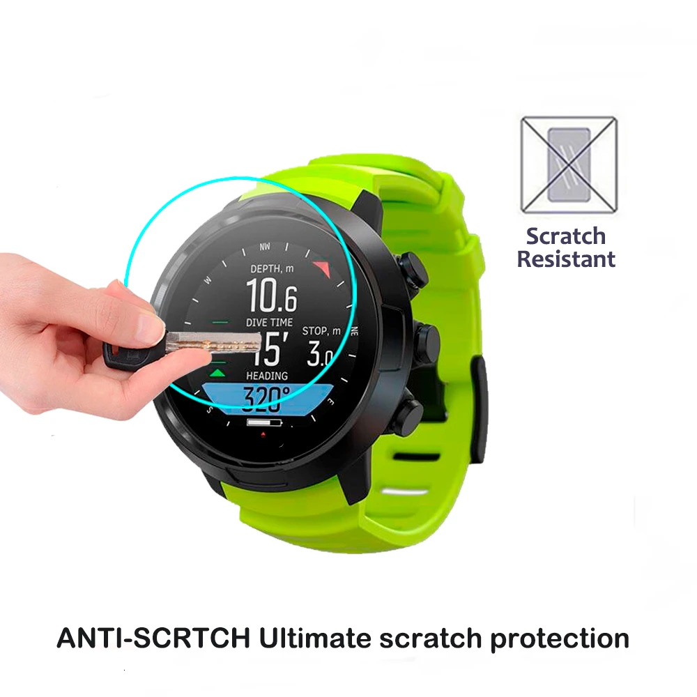 2Pcs For SUUNTO D5 DX D4F D6I D4I Novo SmartWatch 2.5D 9H Clear Tempered Glass Screen Protector For SUUNTO D5 Anti-Scratch Glass