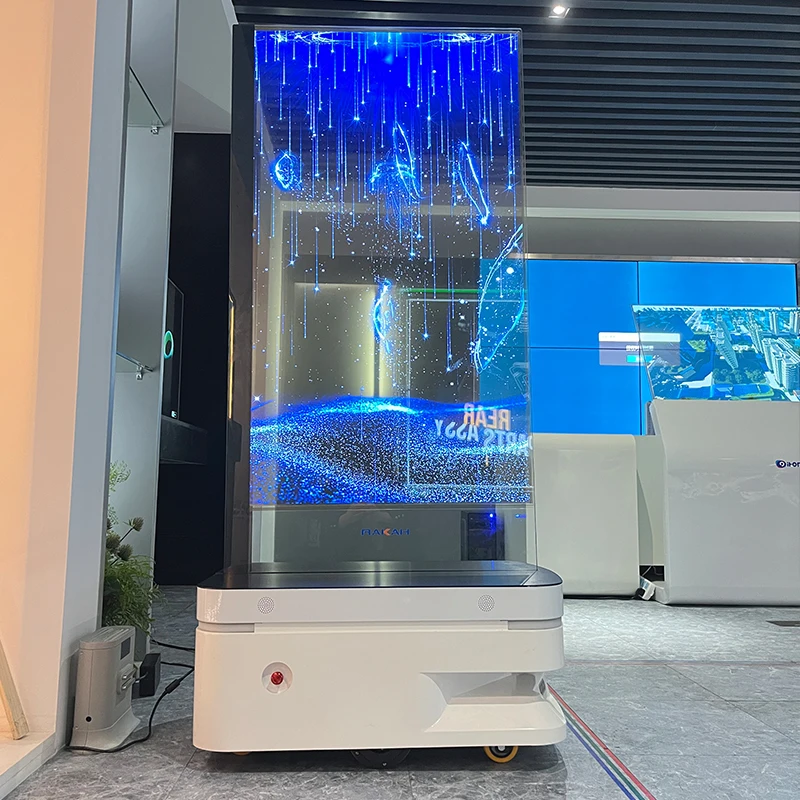 reeman Mobile Digital Signage Lcd Screen Advertising Display Autonomous navigation mobile robot chassis Digital Signage Poster