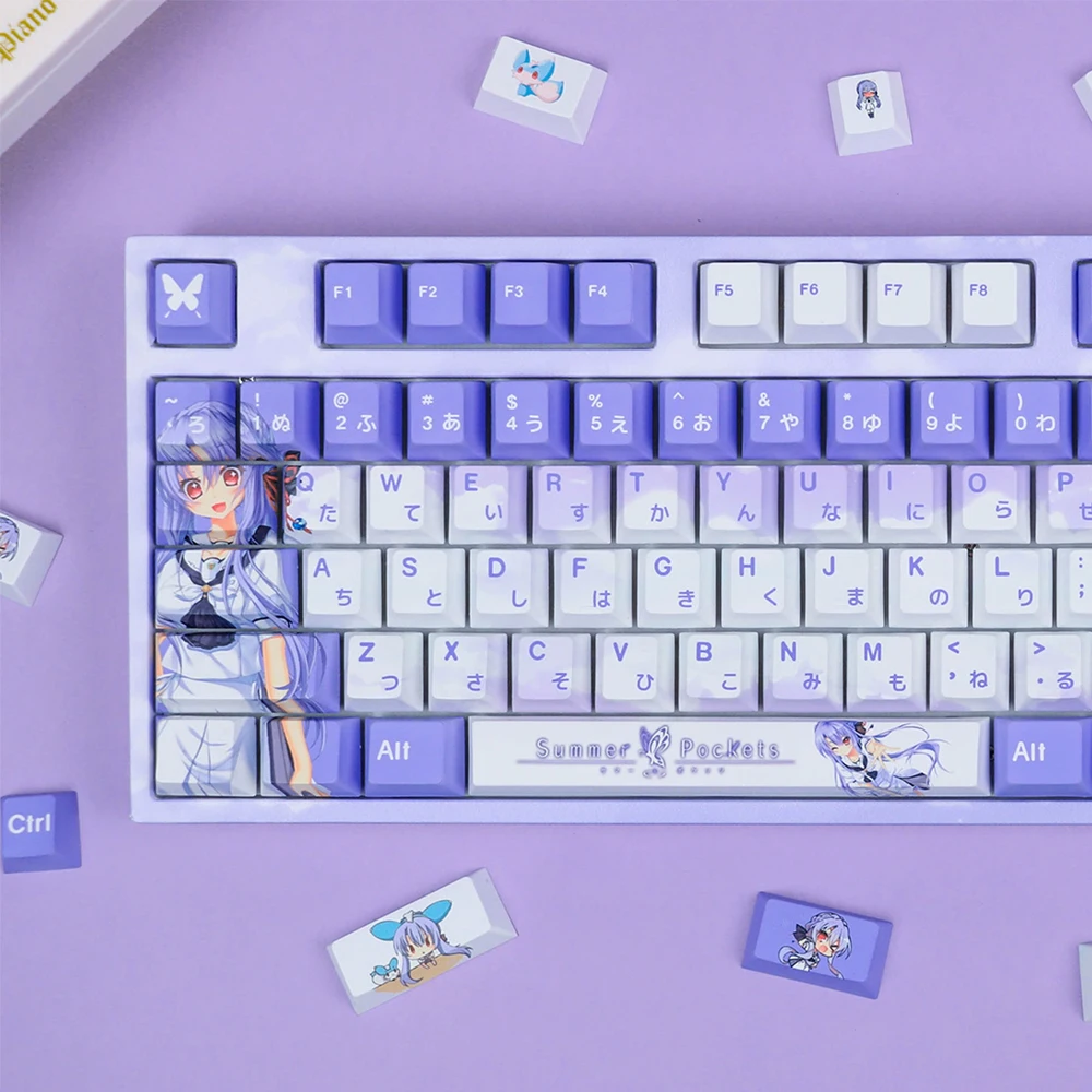 sorakado-ao-keycaps-cherry-profile-lindo-anime-keycap-verano-bolsillos-lidelit-shine-a-traves-de-pbt-tapa-de-tecla-para-teclado-mecanico-mx