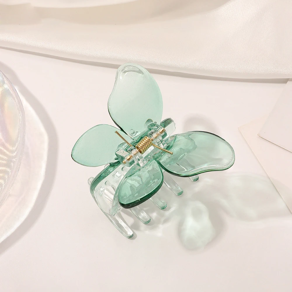 Frauen Kleine Schmetterling Haar Klaue Acryl Klaue Clip Mädchen Süße Haarnadel Krabben Haar Clips Chic Haar Clip Mode Haar Zubehör – Detail 15