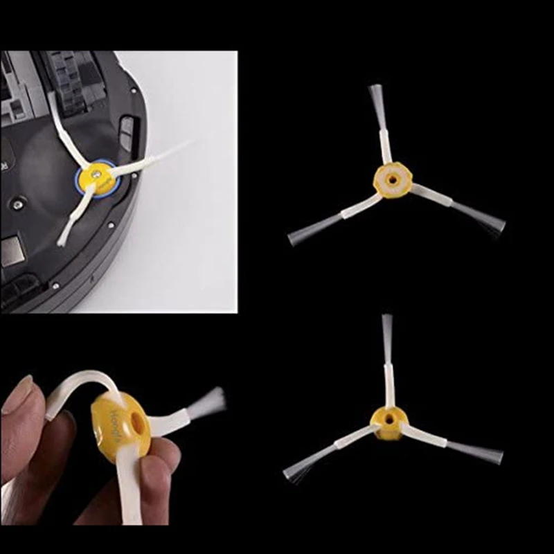 แปรงปัดด้านข้างอะไหล่สำหรับหุ่นยนต์ I-Roomba 500 600 700ชุดอะไหล่สำหรับเครื่องดูดฝุ่น Roomba