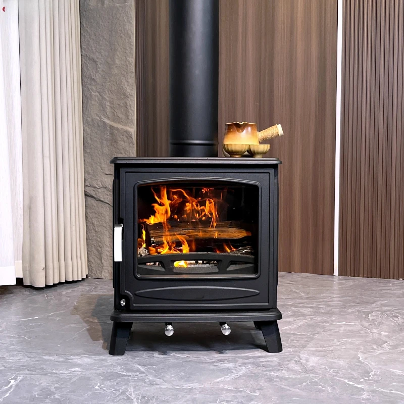 

European cast iron real fire fireplace heating furnace fire bed and breakfast wide version cast iron small fireplace series