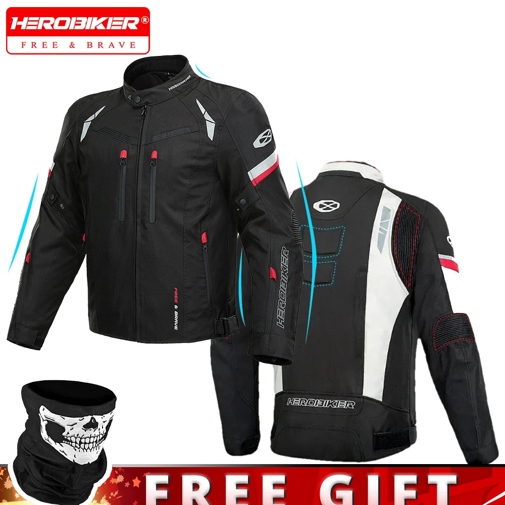 

Зимняя мотоциклетная куртка, мужской водонепроницаемый бронежилет, защитное снаряжение, светоотражающее пальто для верховой езды, мотокуртка