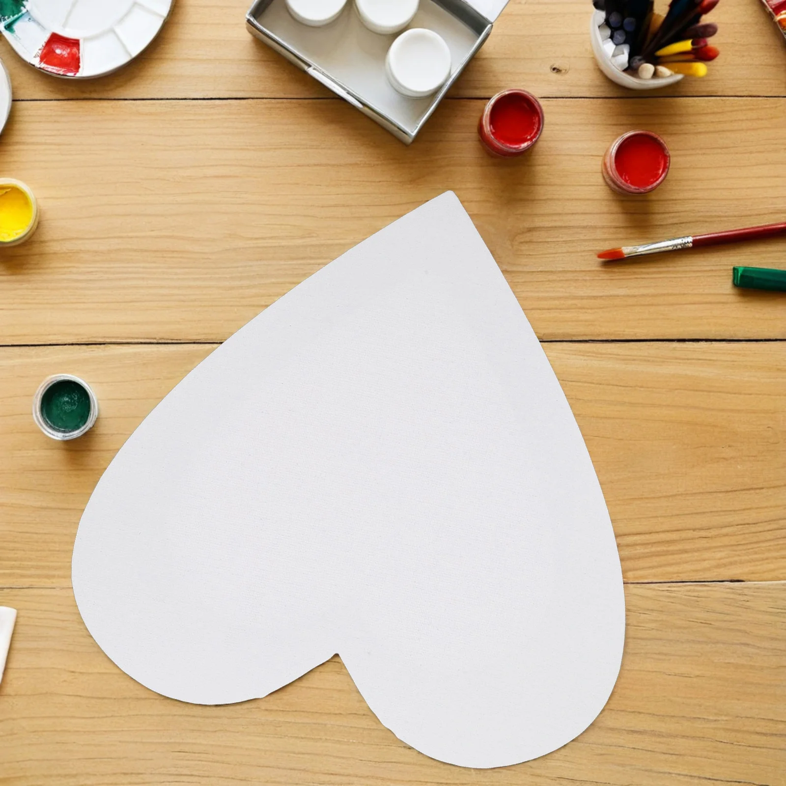 

Heart Shape Canvas Board 1.8Cm Thick Wooden Frame For Oil Watercolor Painting Diy Art Craft Kids Adults Home Decor Wall Hanging