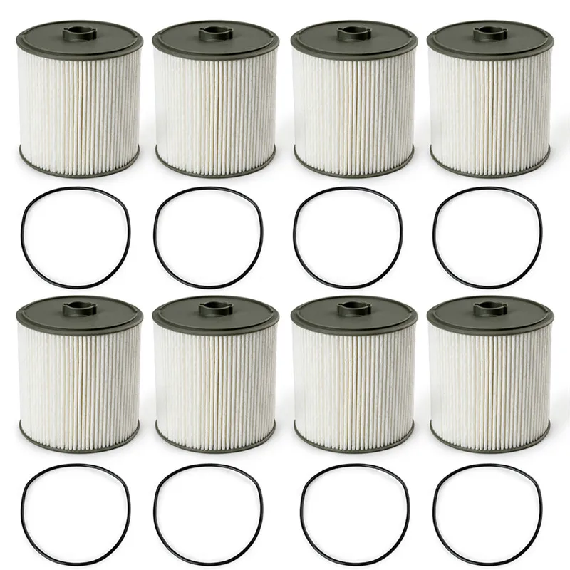 8PCS Fuel Filter Water Separator w/ Gasket 68436631AA For Dodge For Ram 2500 3500 4500 5500 For Cummin 6.7L Engines 2019-2020