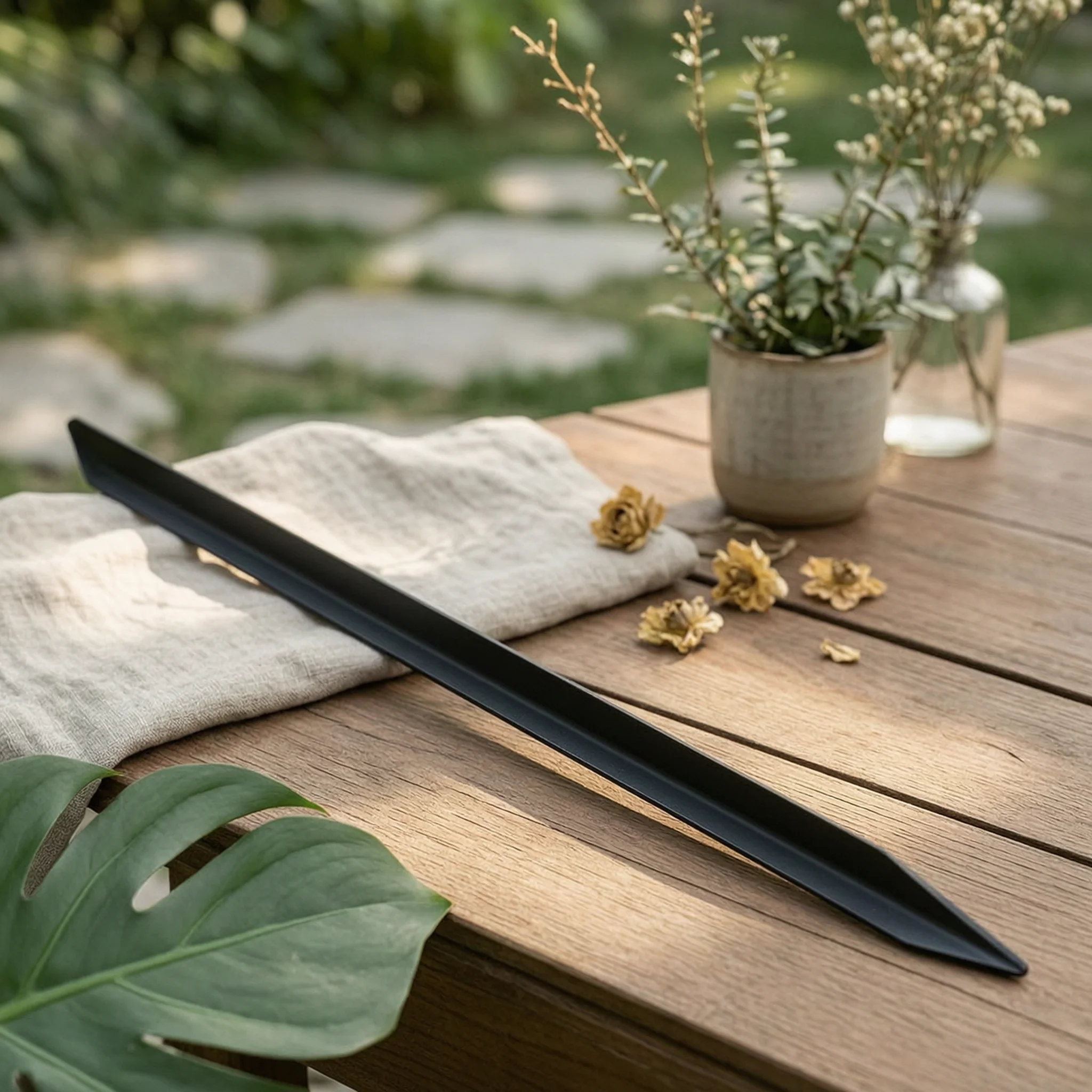 Carbon Steel Tent Stake Extra-Long Ground Stake with Notches Triangular Ground Peg Pointed Stakes Break-Resistant for Campers