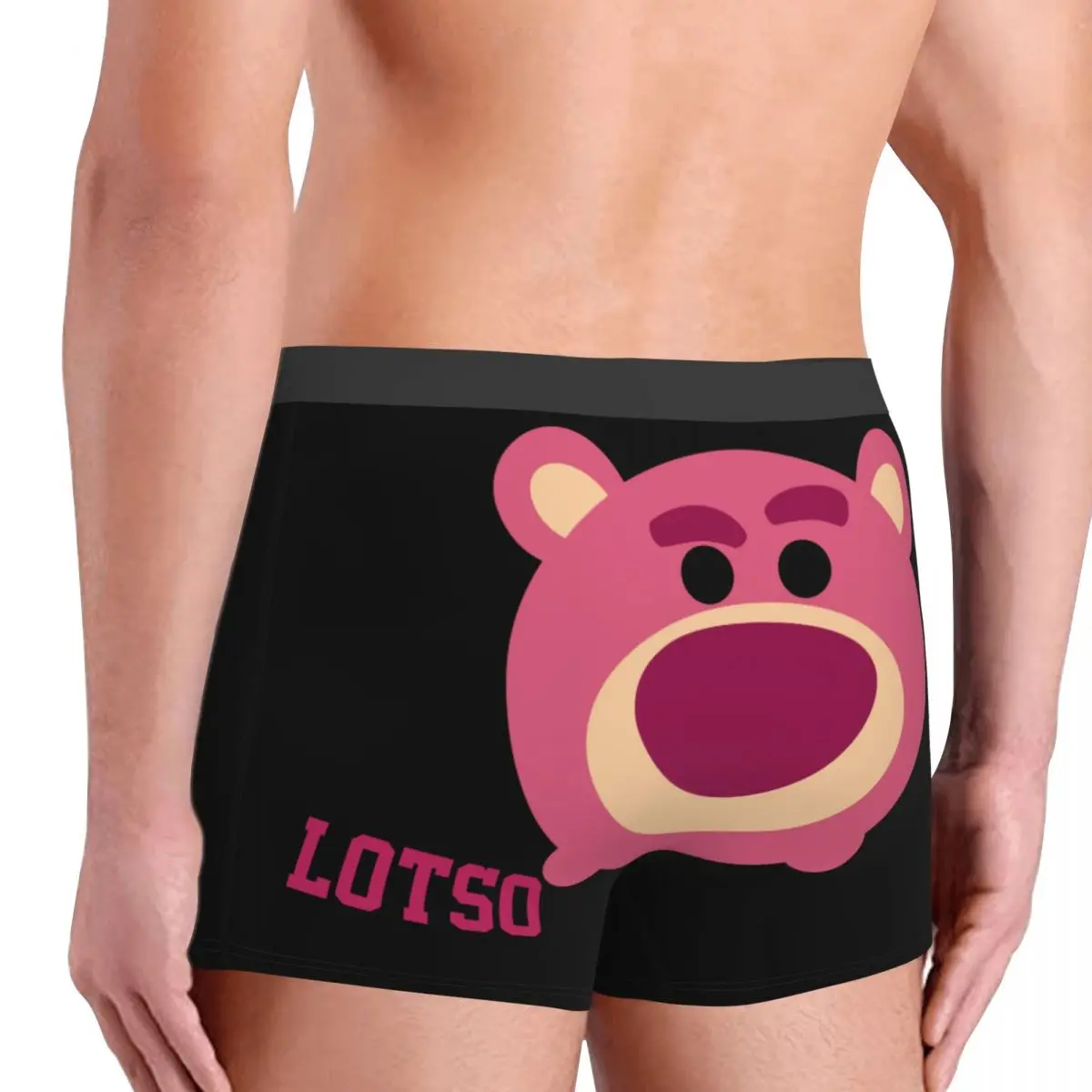 Strawberry Bear Disney Toy Story Lotso Underpants Breathbale Panties Male Underwear Comfortable Shorts Boxer Briefs