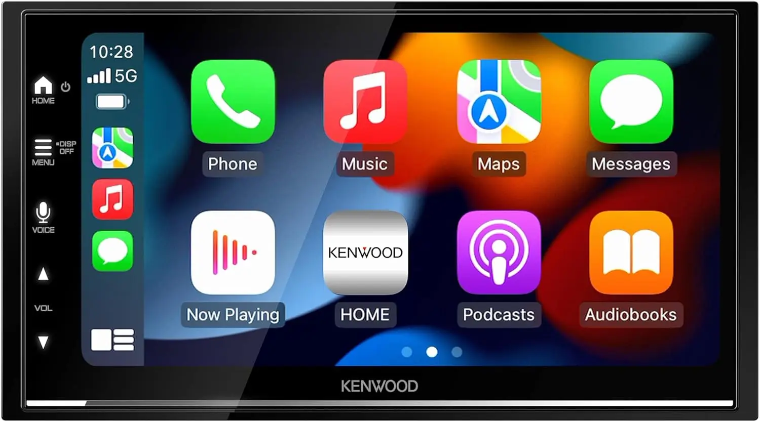 KENWOOD DMX8709S 6,8-Zoll kapazitiver Touchscreen, Autoradio, kabelloses CarPlay und Android Auto, Bluetooth, AM/FM-Radio, MP3 Pl