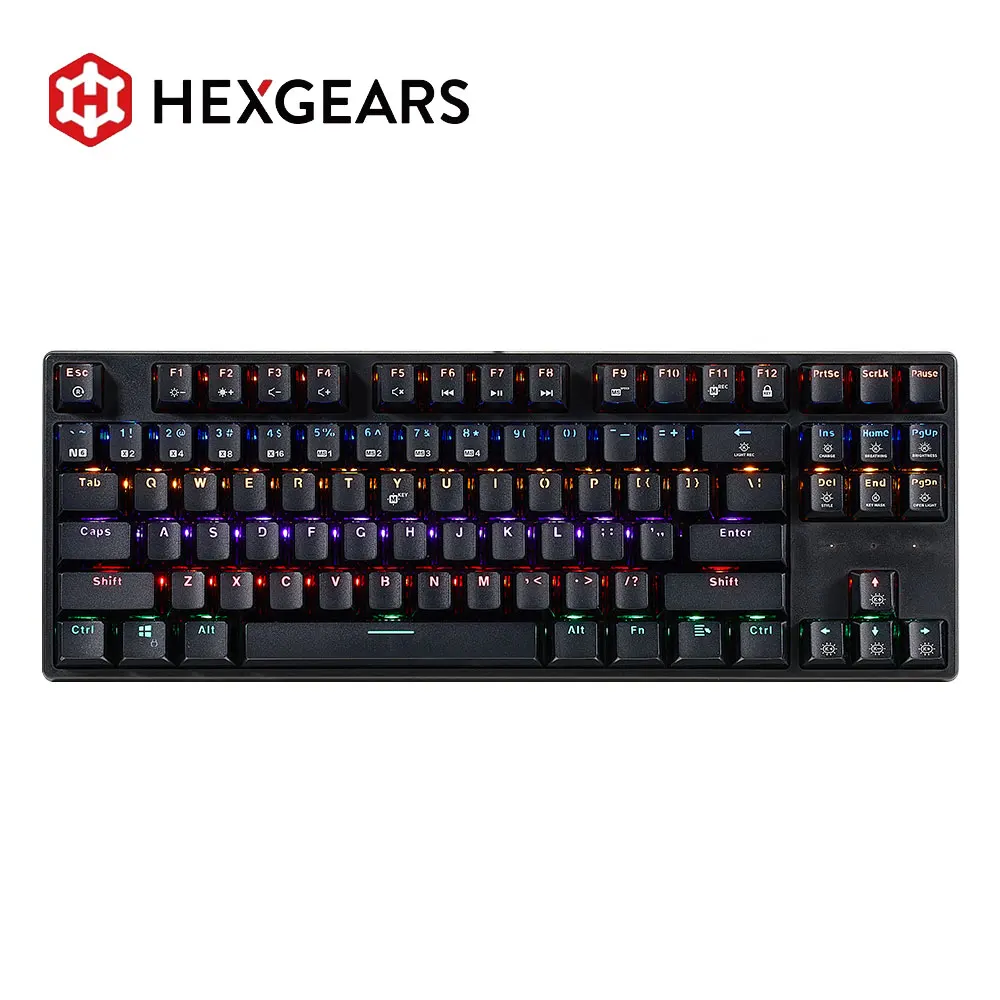 HEXGEARS GK13 Mechanical Keyboard Hot Swap 87 Key Gaming Keyboard Kailh Box Switch Gasket Stucture RGB Backlit Wired Keyboard