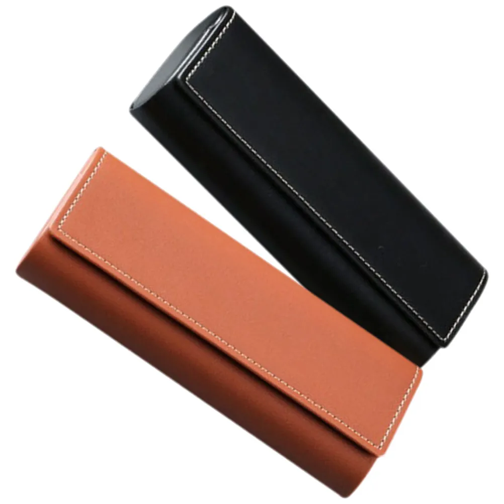 

2 шт. портативные футляры для очков из искусственной кожи, защитные от царапин, для хранения солнцезащитных очков, защитные чехлы для очков