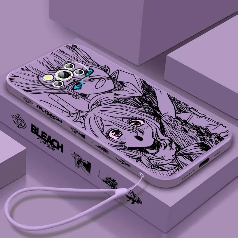 

Anime Dr STONE Logo Luxury For Xiaomi Mi Poco X8 X7 X6 X5 X4 X3 M8 M7 M6 M5 F8 F7 F5 Pro 5G Liquid Left Rope Phone Case