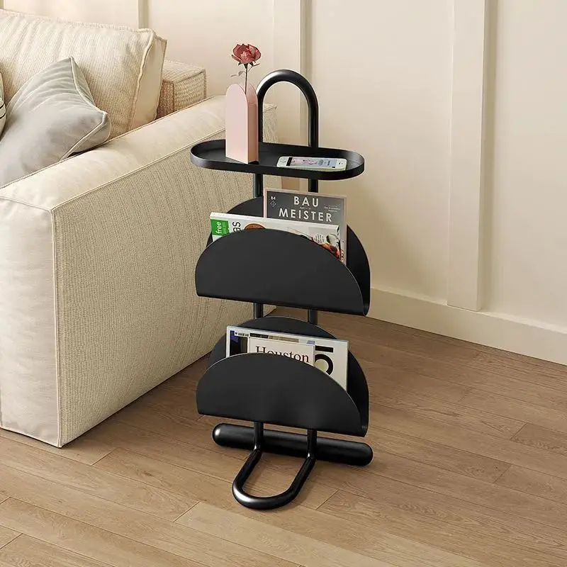 

Sofa Moving Living Room Small Side Balcony Tea Table Bedside Bedroom Shelf Creative Magazine Bookshelf Small Table Side