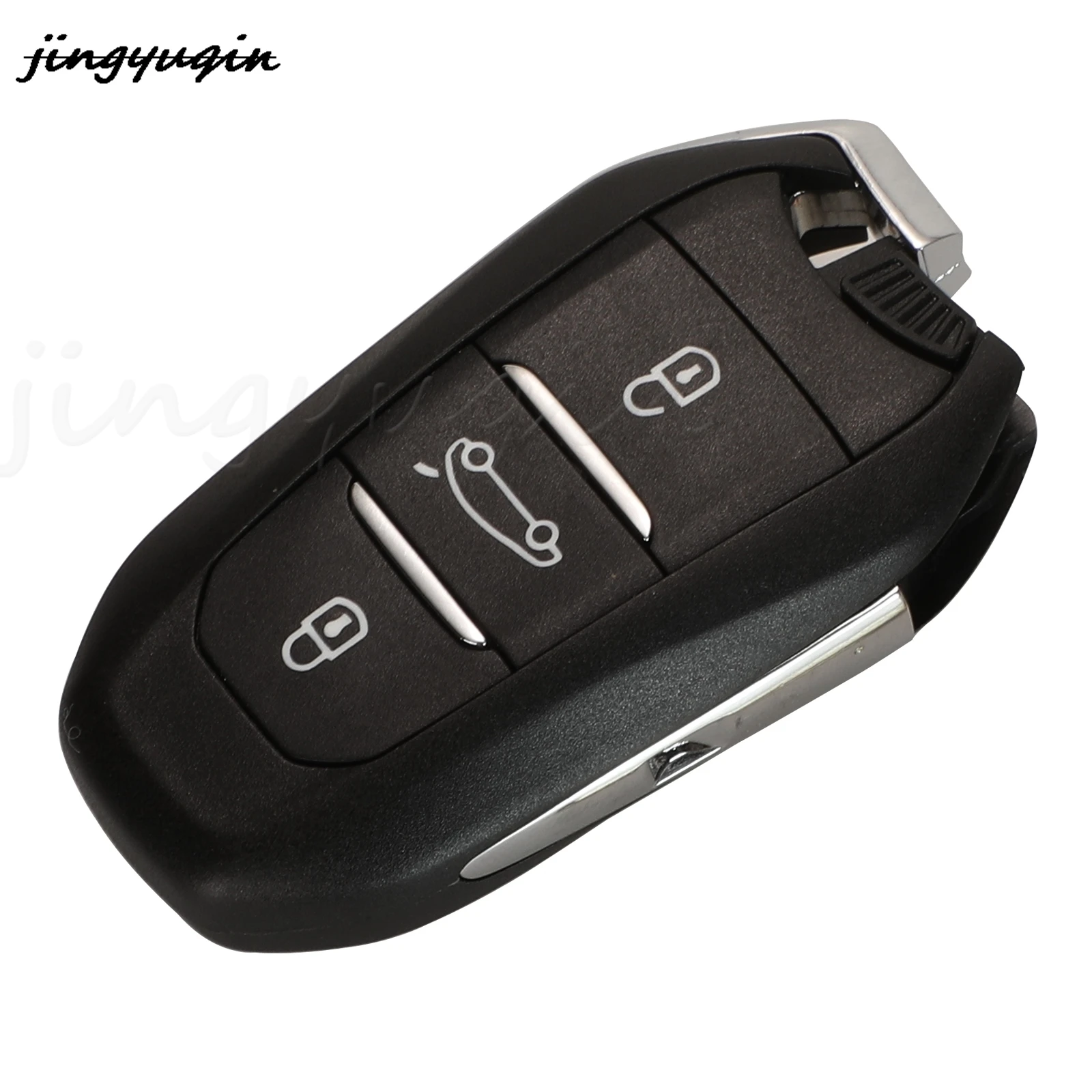 Jingyuqin 3 Bottoni Chiave A Distanza Intelligente Per Auto Fob 434Mhz Id46 Hitag2 Pcf7953 Per Citroen C4 C4L DS4 DS5 Con Lama Hu83