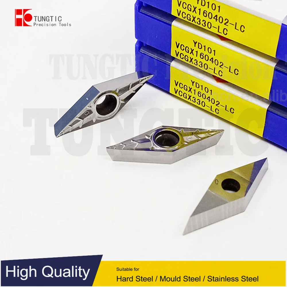 

TUNGTIC VCGX 160402-LC VCGX160402-LC Turning Inserts Carbide Cutter For Cast Iron