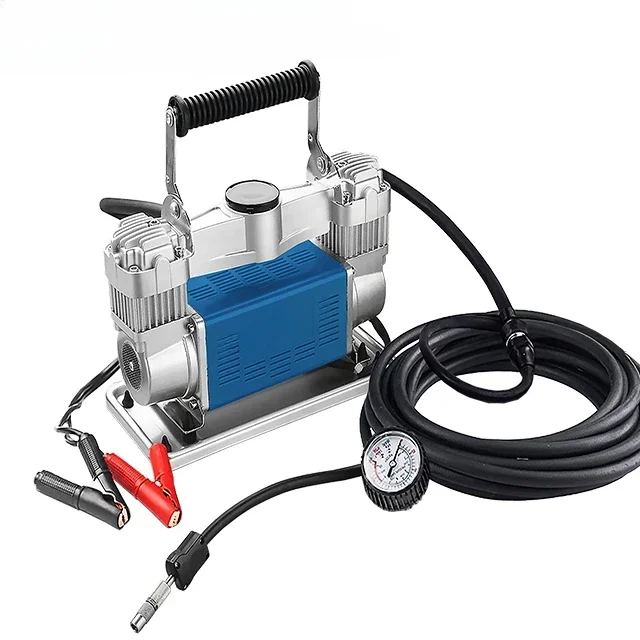 for double 40 cylinder portable tire inflators 12V electric automatic inflator car RV tyre air pump compressor machine