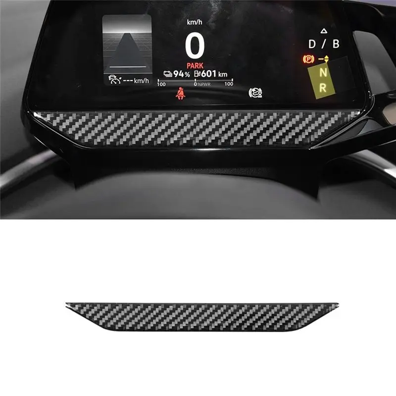 A21E-Car أداة لوحة القيادة غطاء لوحة ألياف الكربون لشركة فولكس فاجن ID.4 ID4 2021 2022 2023 الملحقات الداخلية #4