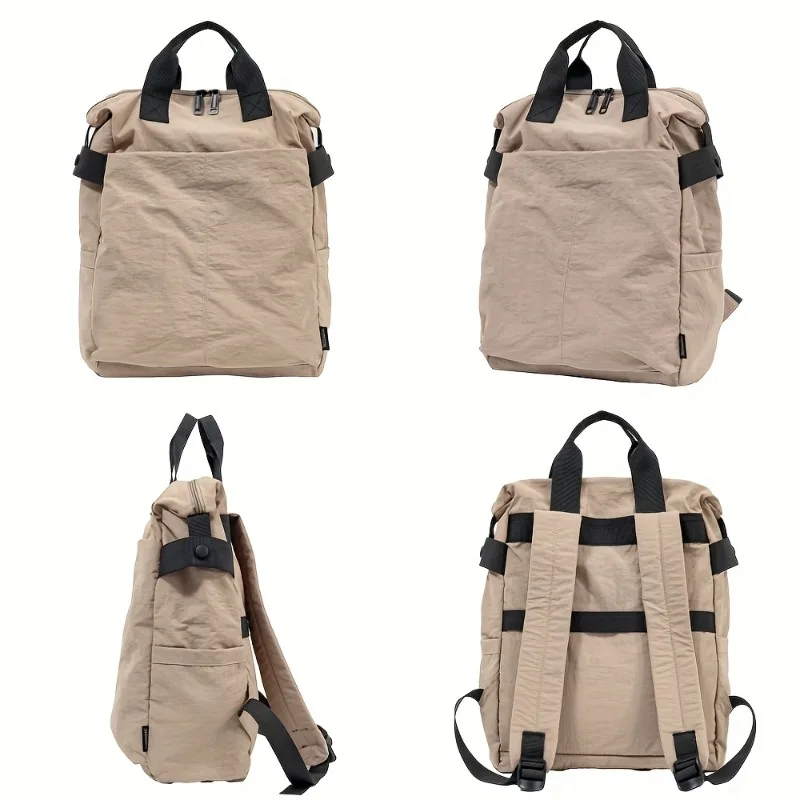

Men's College Backpack Large Capacity Nylon Laptop Backpack for High School Students Travel & Sport Simple Stylish School Bag