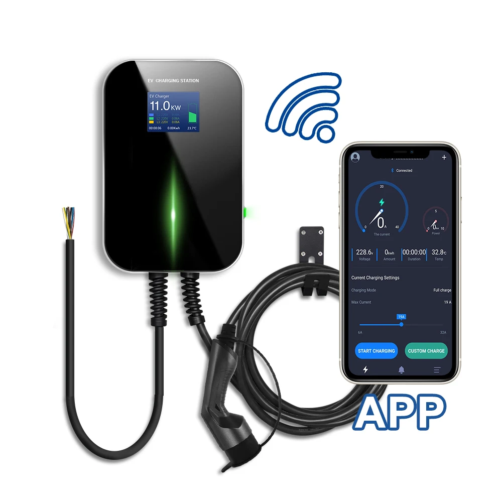 BESEN 11kw 3Phase Type2 WIFI APP EV Charging Wallbox