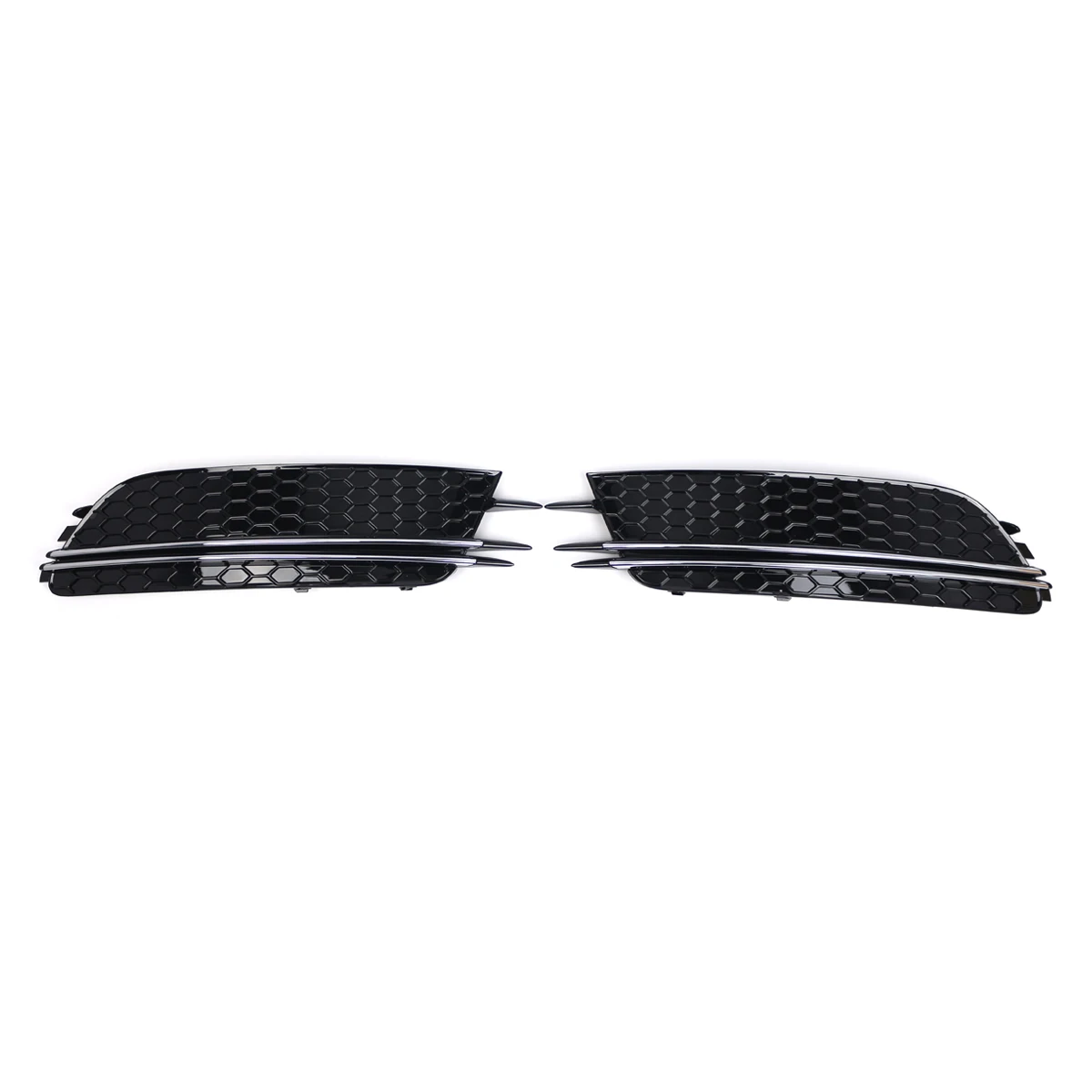 

Car Front Fog Light Grille Cover Trim For Audi A6 4G C7 2012 2013 2014 2015 Honeycomb Fog Lamp Grill 4G0807681 4G0807682