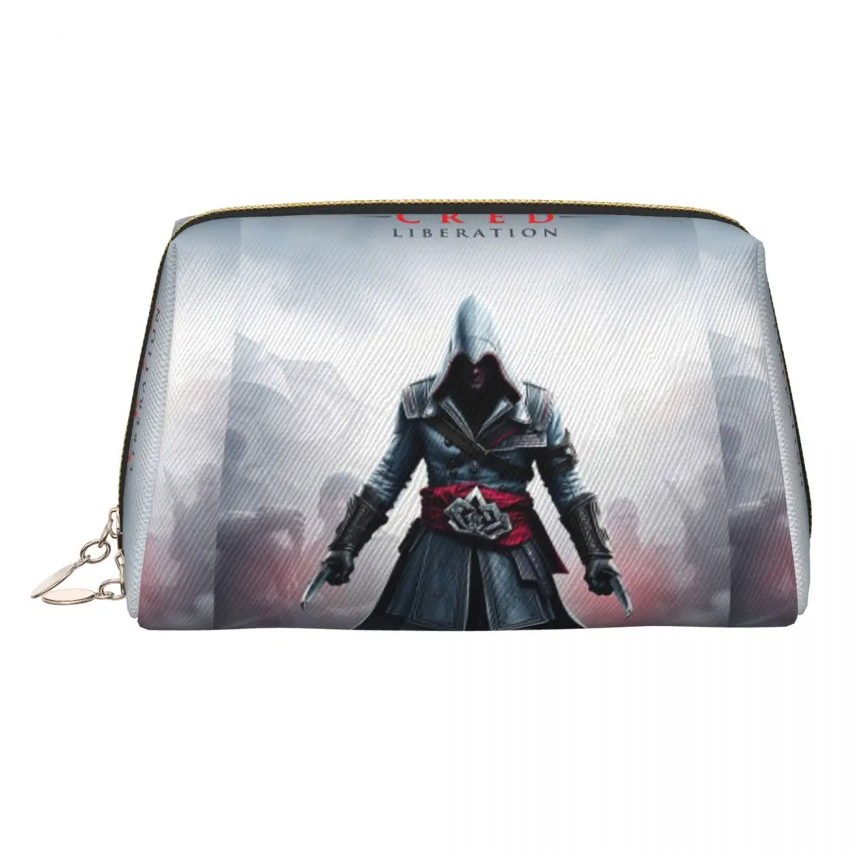 Assassins Creed RGB Action Adventure Gaming Women Cosmetic Bags Travel Makeup Organizer Pouch Toiletry Storage Dopp Kit Box