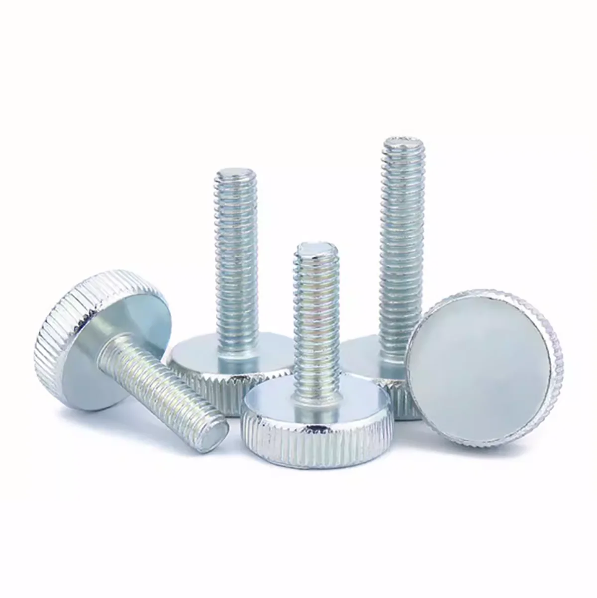 

M3 M4 M5 M6 M8 M10 GB835 Carbon Steel Galvanized Knurl Flat Head Hand Tighten Thumb Screw Curtain Wall Glass Thumb Bolts DIN653