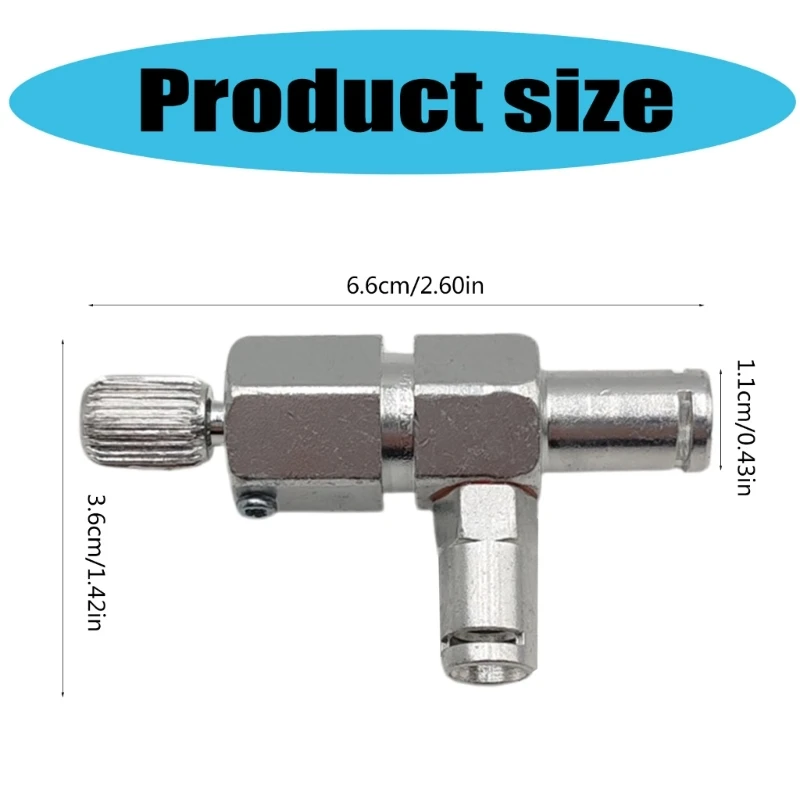 Multifuntional Coffee Maker Steam Valves Connector Aluminum Alloy Texture Suitable for Coffee Enthusiasts and Cafes